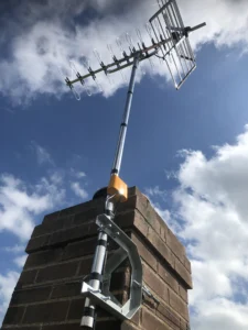 TV Aerial installed on a chimney