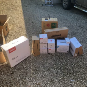 Dahua cctv equipment boxes on a new cctv installation by Digital TV Systems