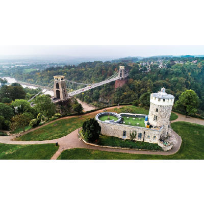 image of bristol, clifton suspension bridge and observatory
