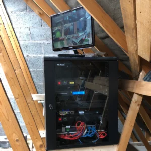 CCTV System installed in a network cabinet in Bristol